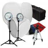 Lusana Studio Photography 12"&30" Photo Studio Tent Light Backdrop Kit in a Box Cube Lighting